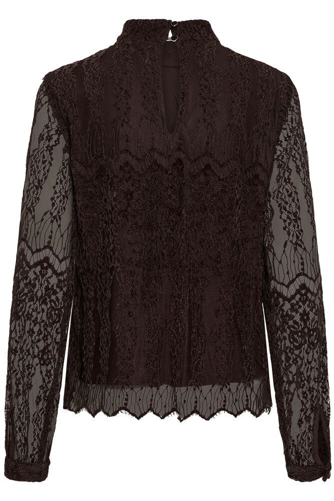 Cream blouse Solvej