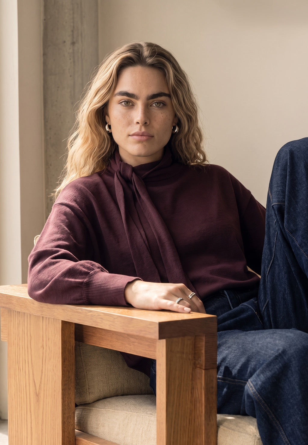 Peppercorn Trinida scarf Pullover