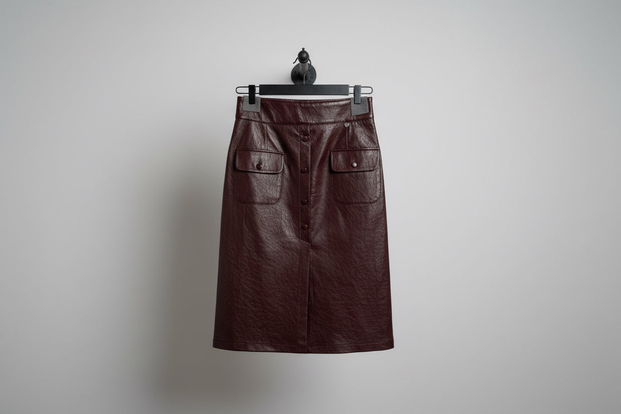 Kokerrok in leatherlook Cavaleiro