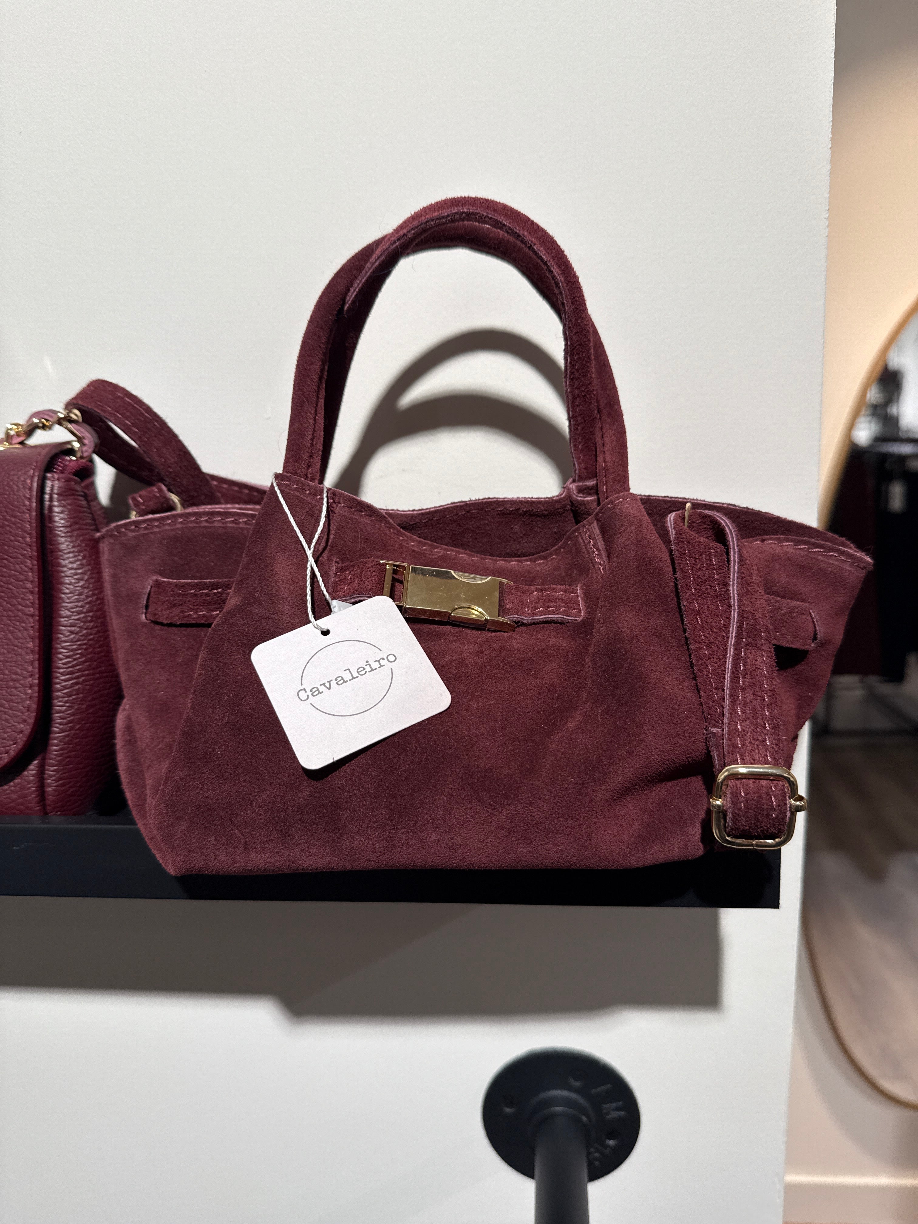 Suede Tas met hengsels Cavaleiro