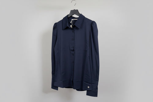 Blouse pofmouw donkerblauw Cavaleiro