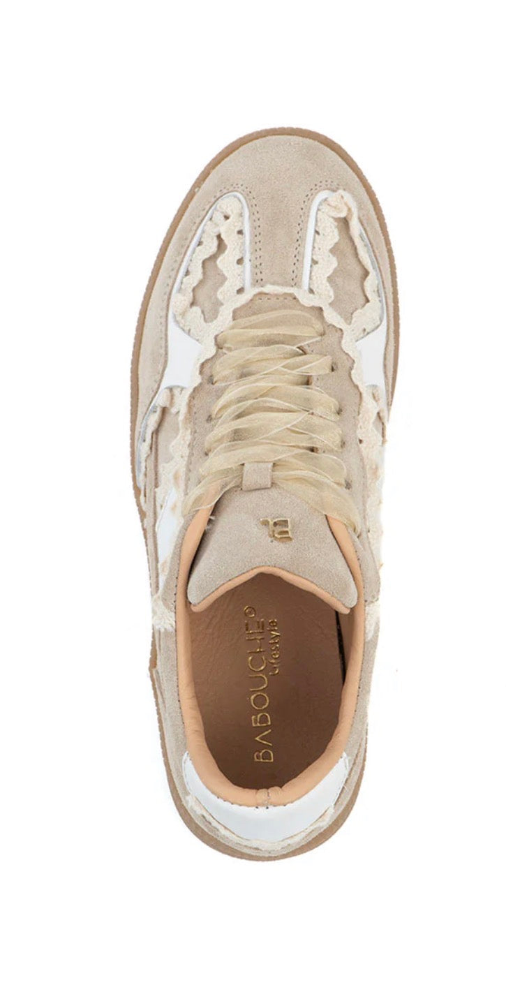 Babouche sneaker Nala beige suede