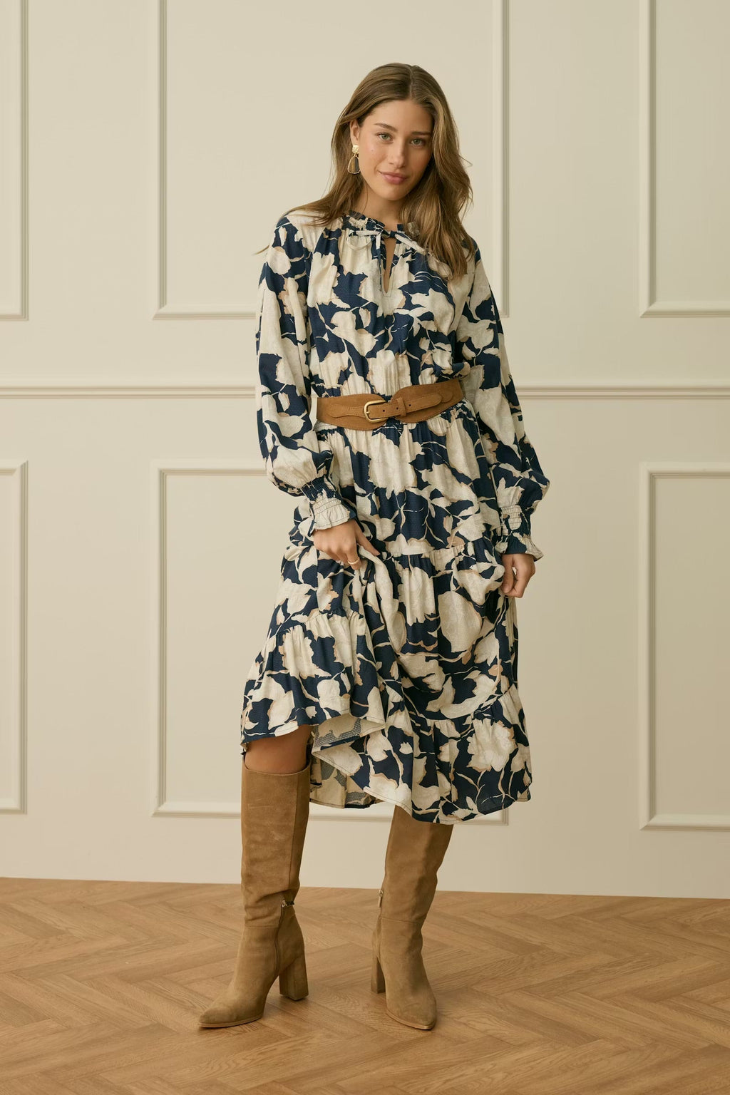 Cream Jurk Lucca Cavaleiro