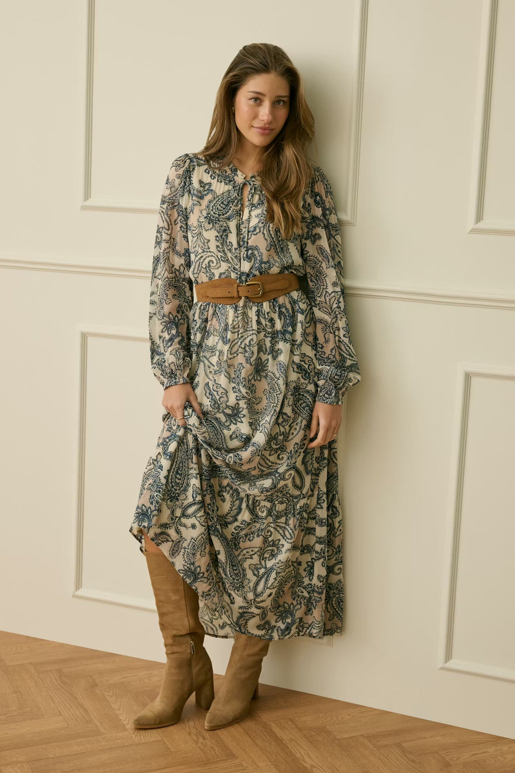 Cream Jurk Bea Cavaleiro