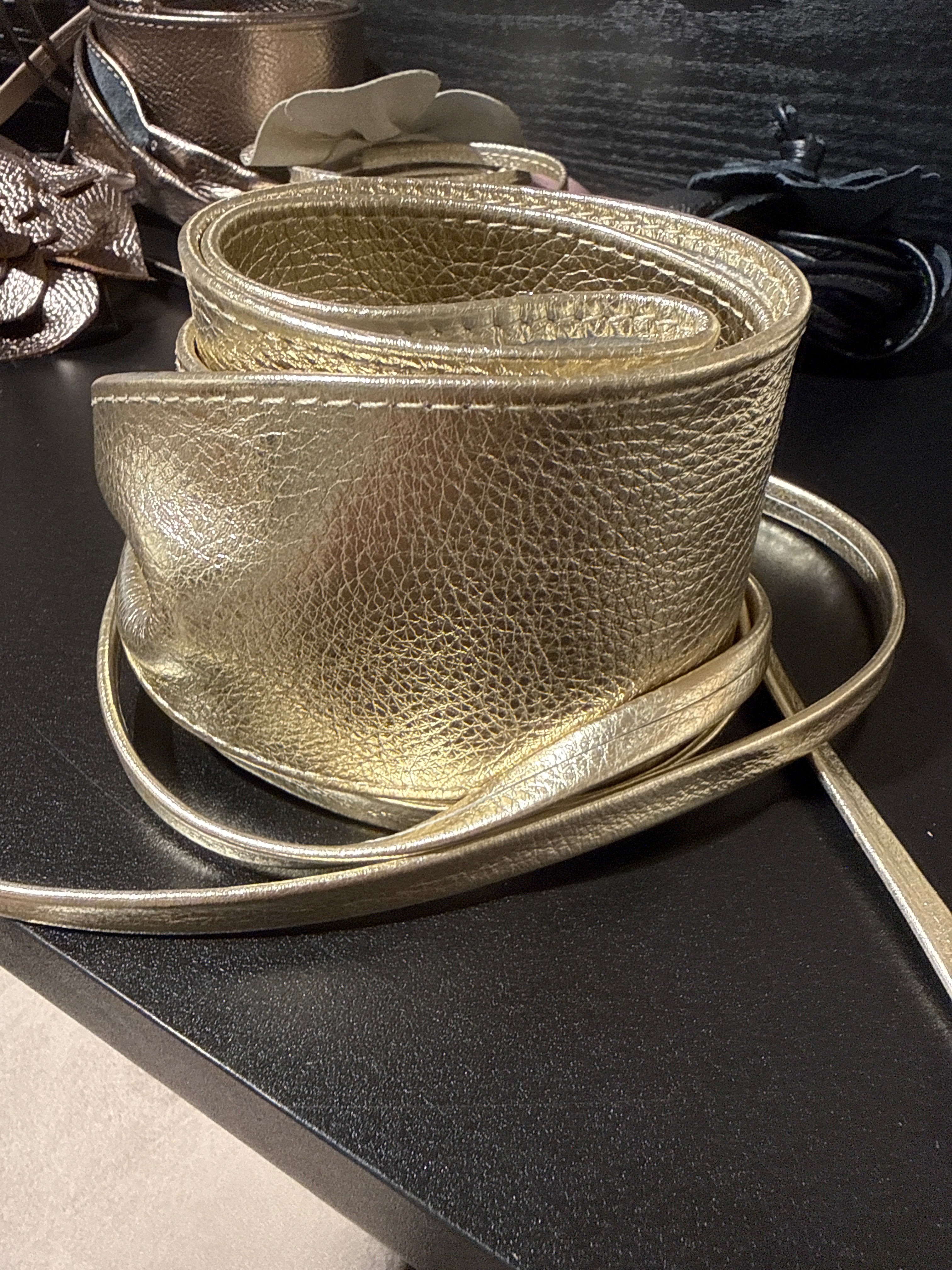 Wikkelriem Classic grain leer