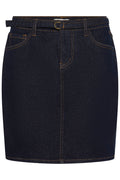 Cream denim rok