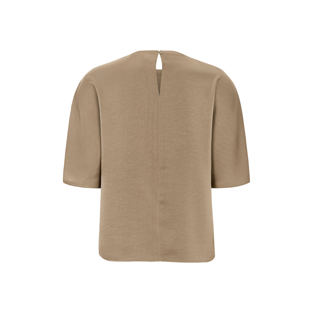 Tooday satijnen blouse zand
