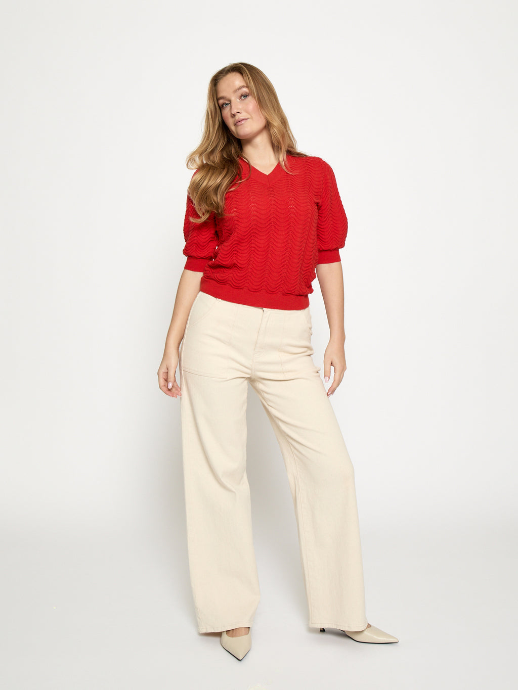 Peppercorn pullover pofmouw