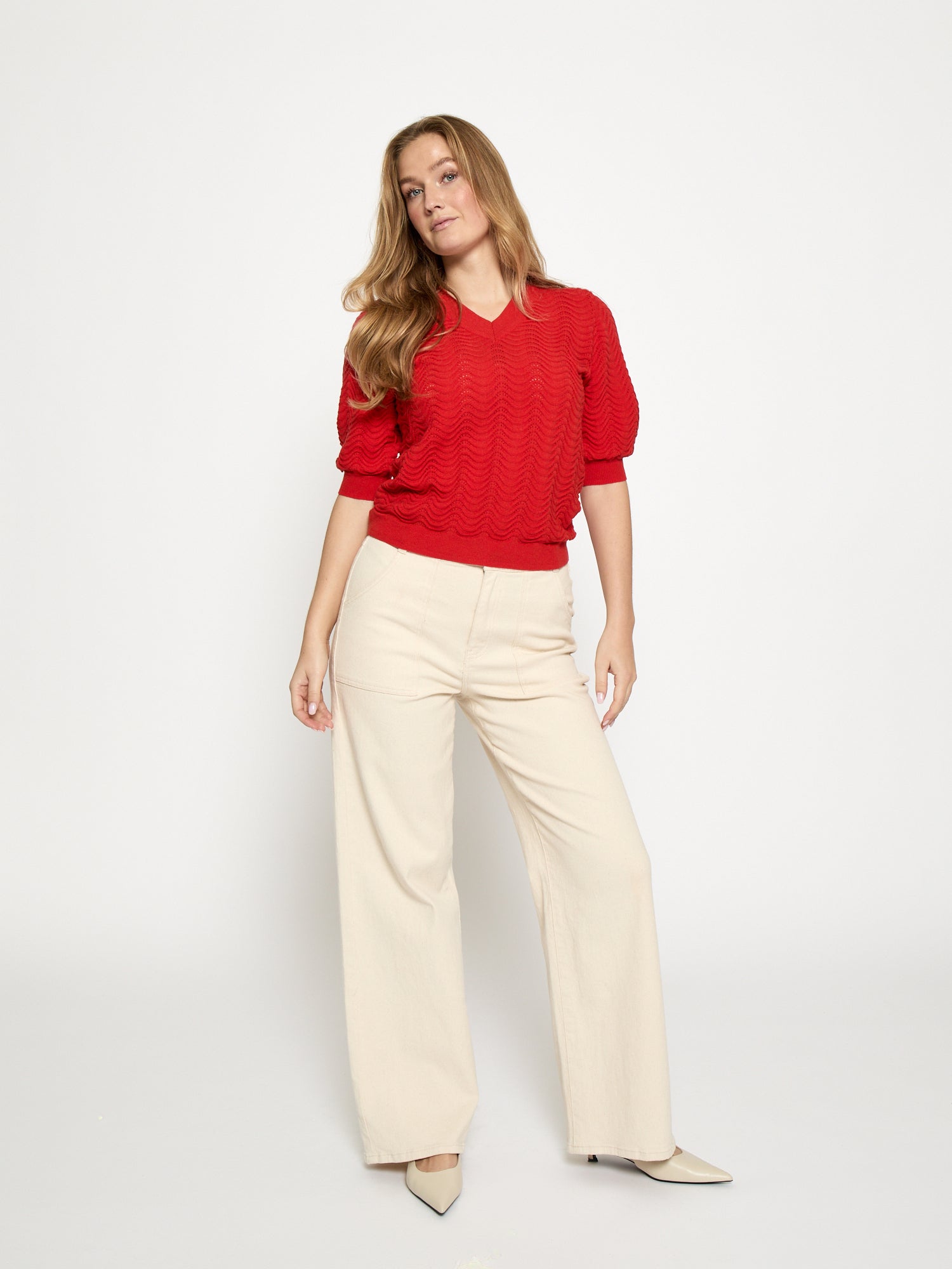 Peppercorn pullover pofmouw