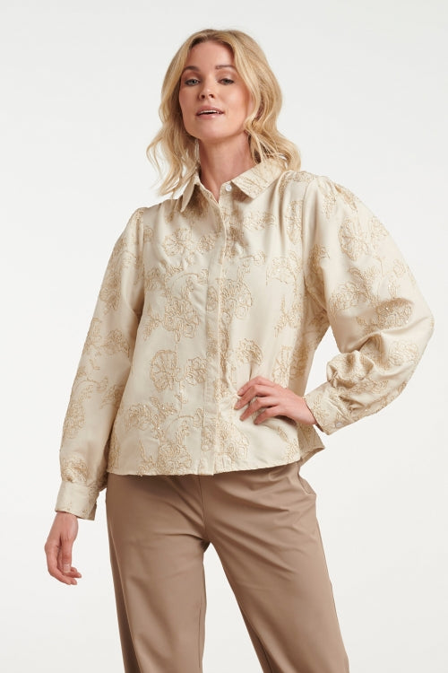 Smashed Lemon blouse met borduursel