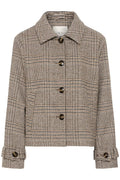 Cream Georg short coat ruit