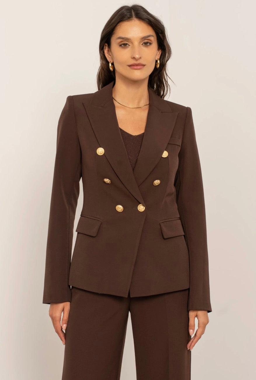 Blazer gouden knoop