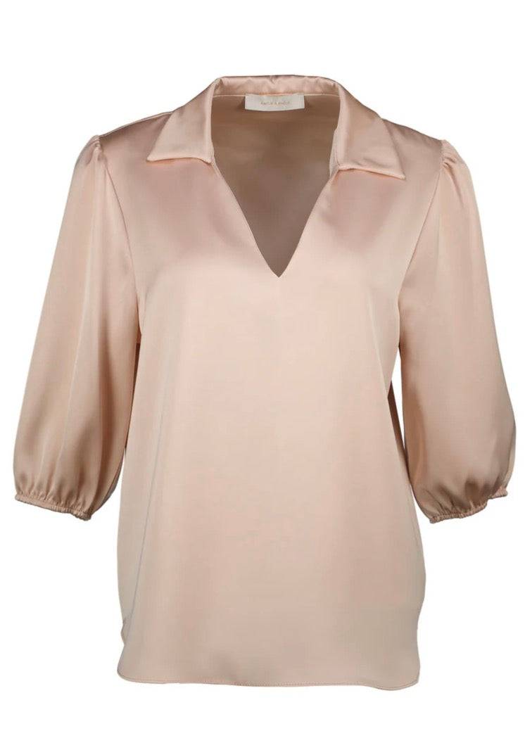 Satijnen blouse