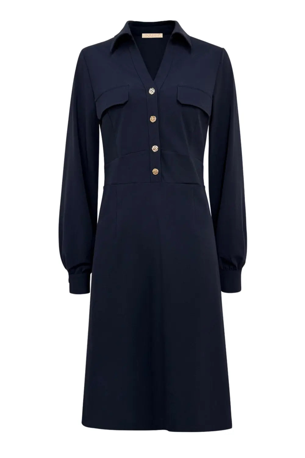 Jurk gouden knopen en lange mouwen Cavaleiro