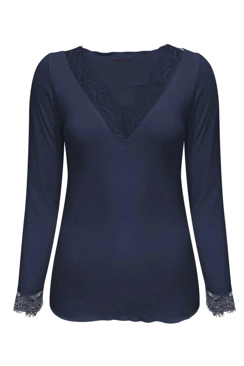 Zachte Cashmere Top met kant Cavaleiro
