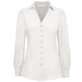 Witte blouse met uitlopende manchetten Cavaleiro