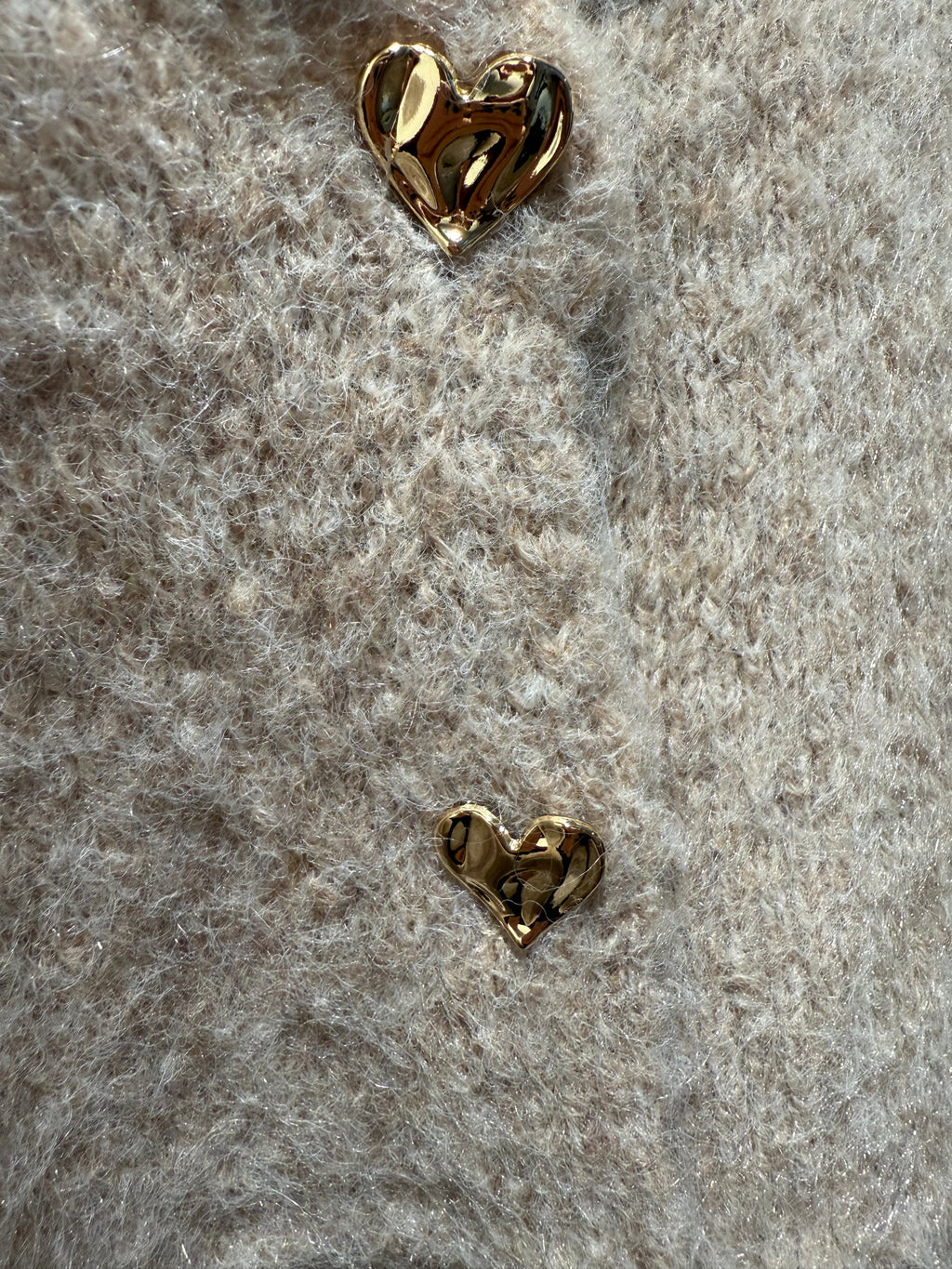 Vest gouden hartjes knopen Cavaleiro