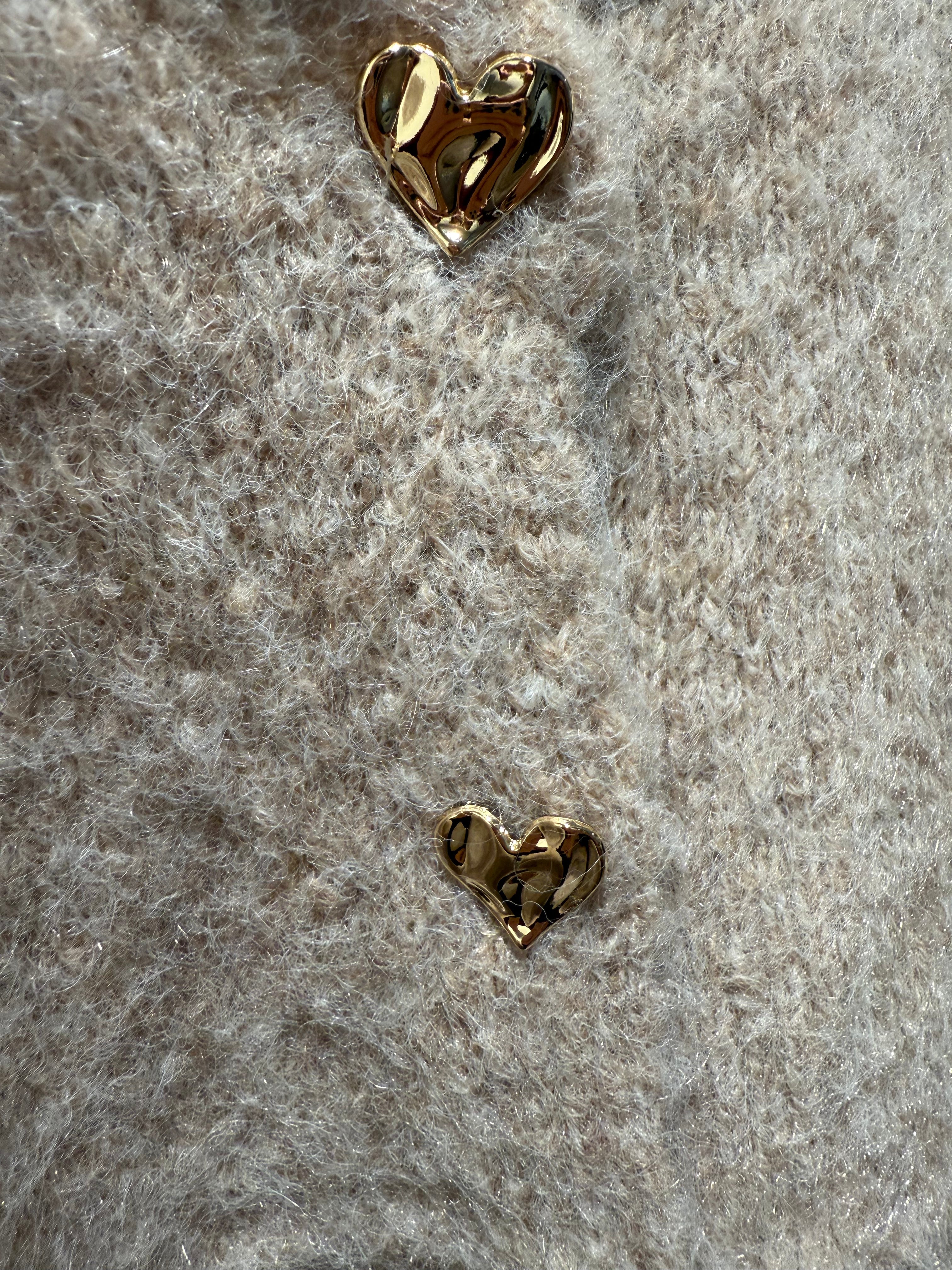 Vest gouden hartjes knopen Cavaleiro