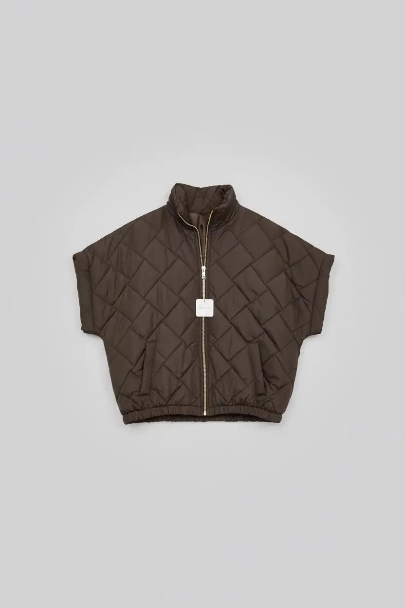 Bodywarmer bruin en bordeaux Cavaleiro