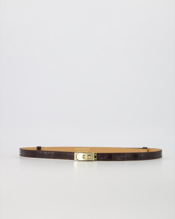 Riem met goudkleurige draaisluiting Cavaleiro