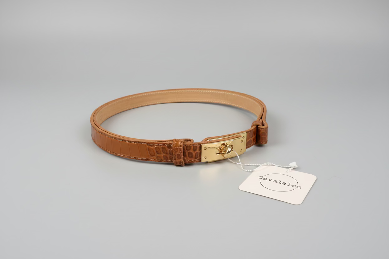 Riem met goudkleurige draaisluiting Cavaleiro