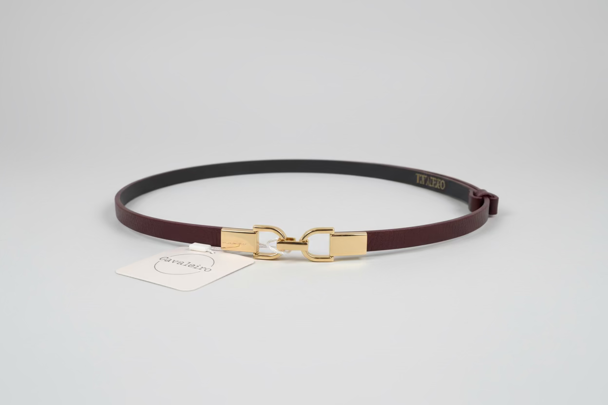 Riem met gouden haaksluiting Cavaleiro