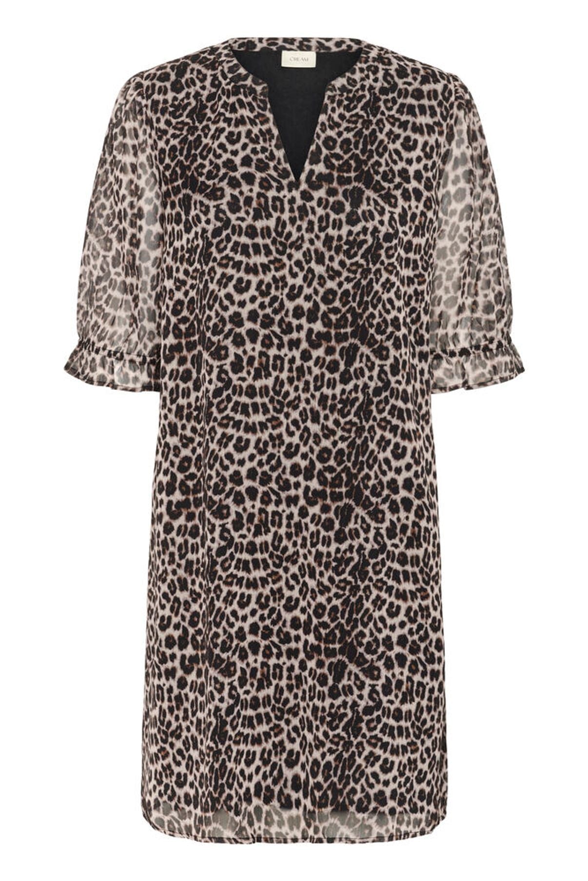 Cream Jurk Panter Cavaleiro