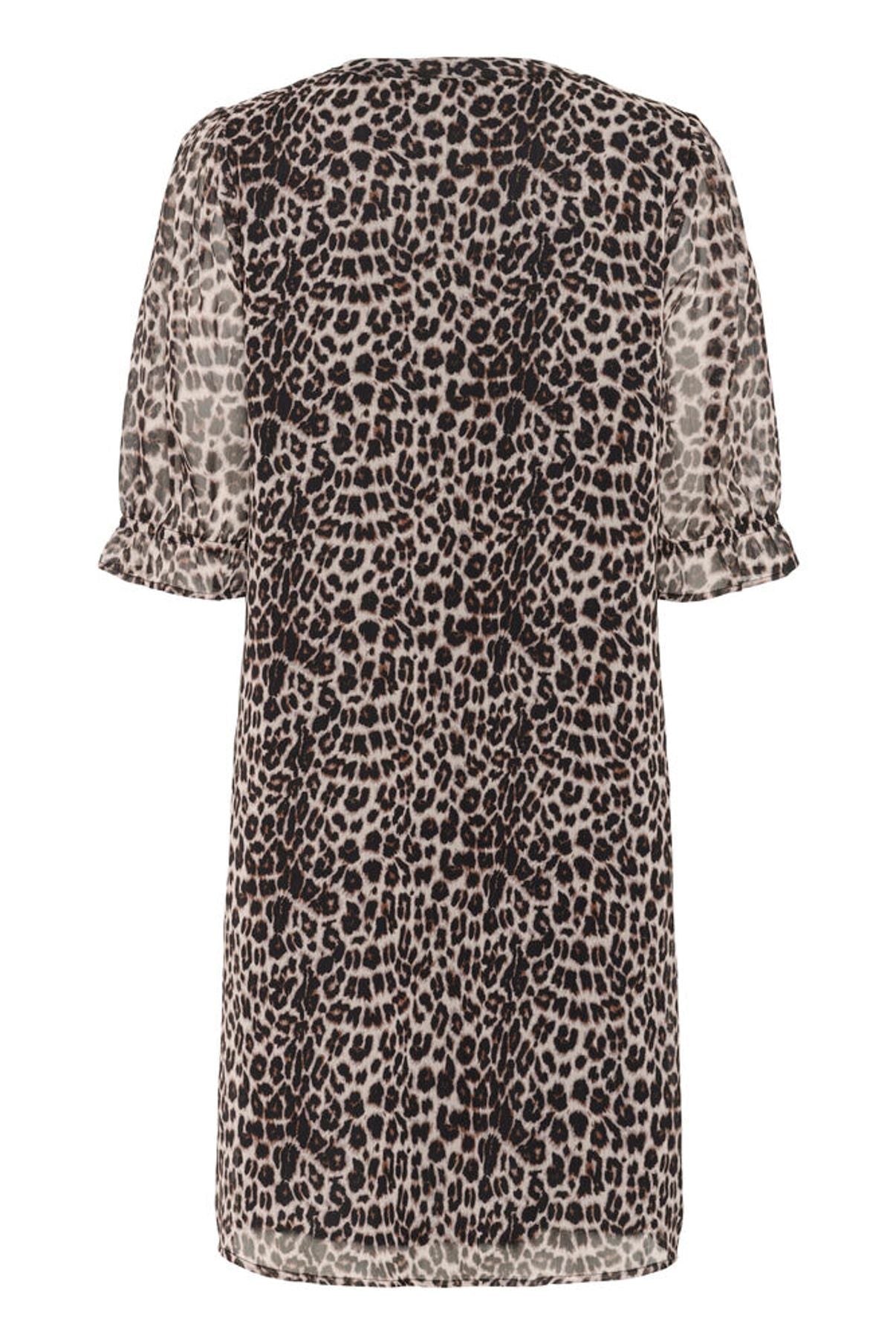 Cream Jurk Panter Cavaleiro