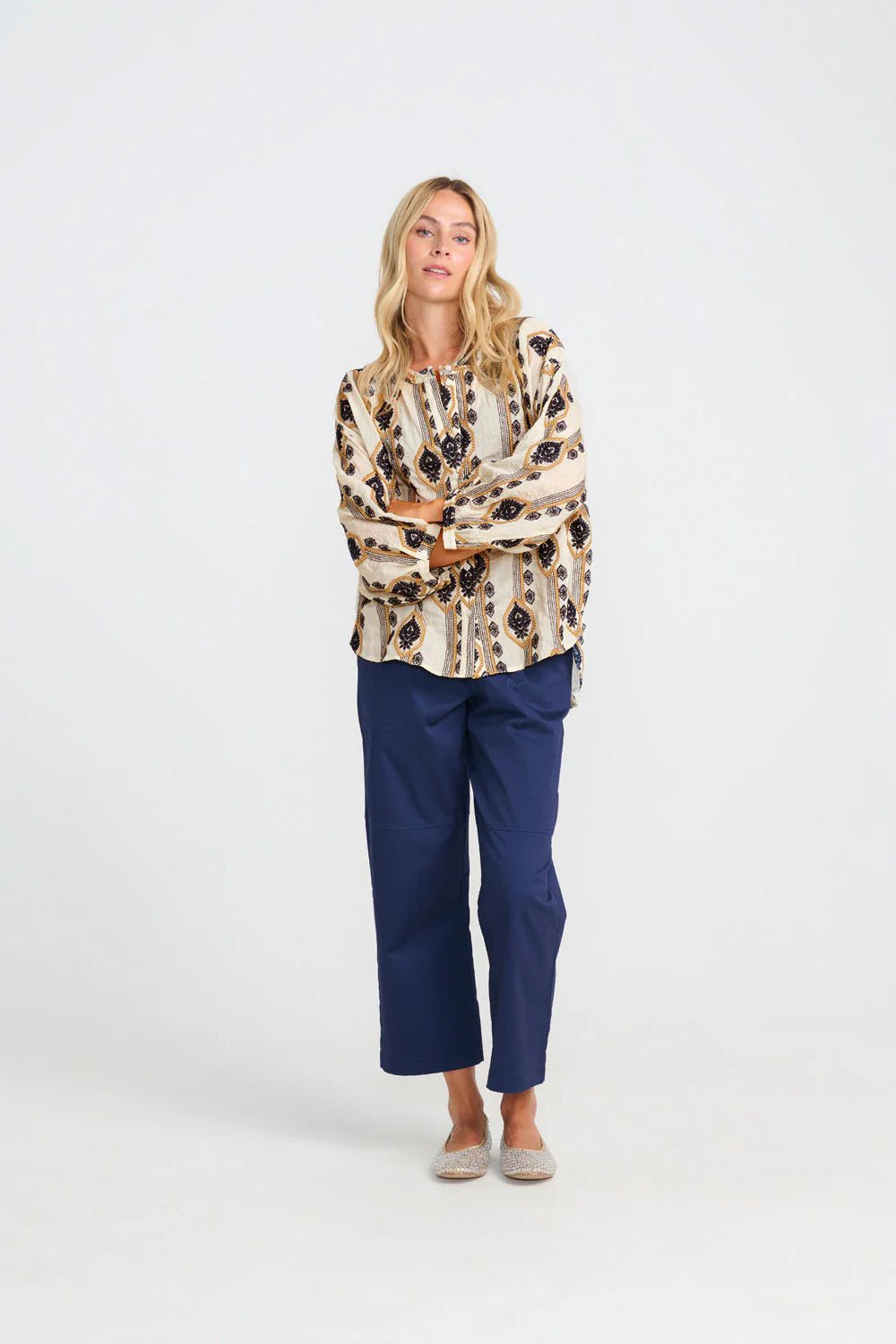 Geborduurde blouse Costamani
