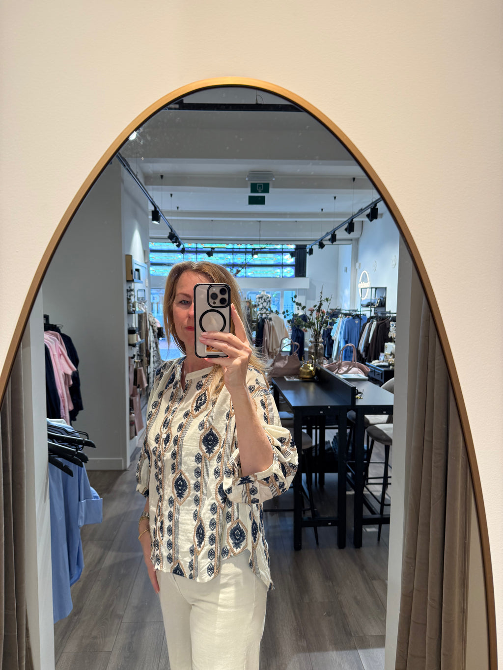 Geborduurde blouse Costamani