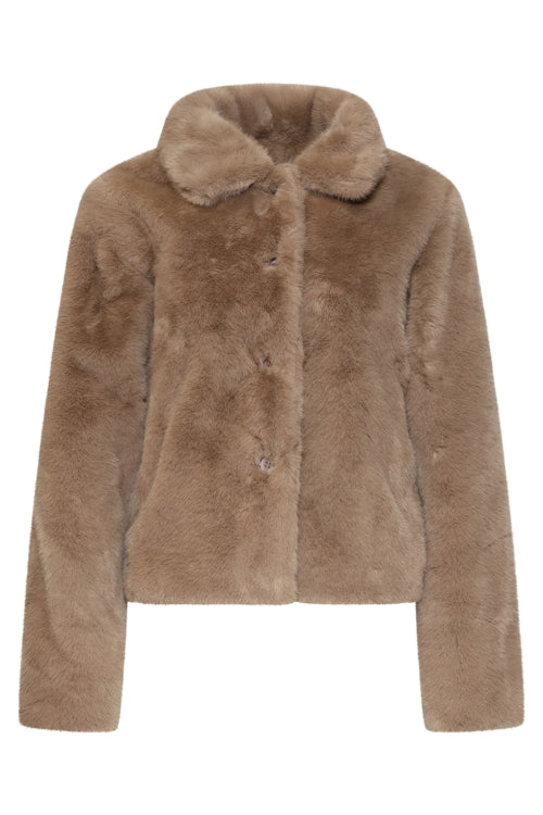 Smashed Lemon Fake Fur jas