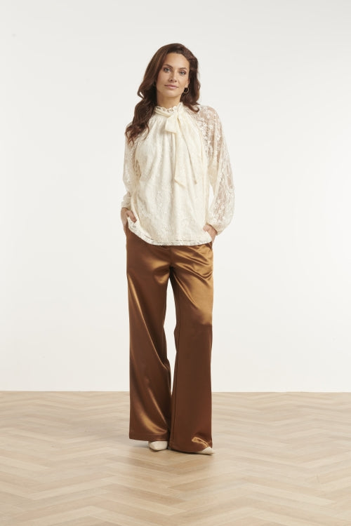 Smashed Lemon blouse kanten mouw