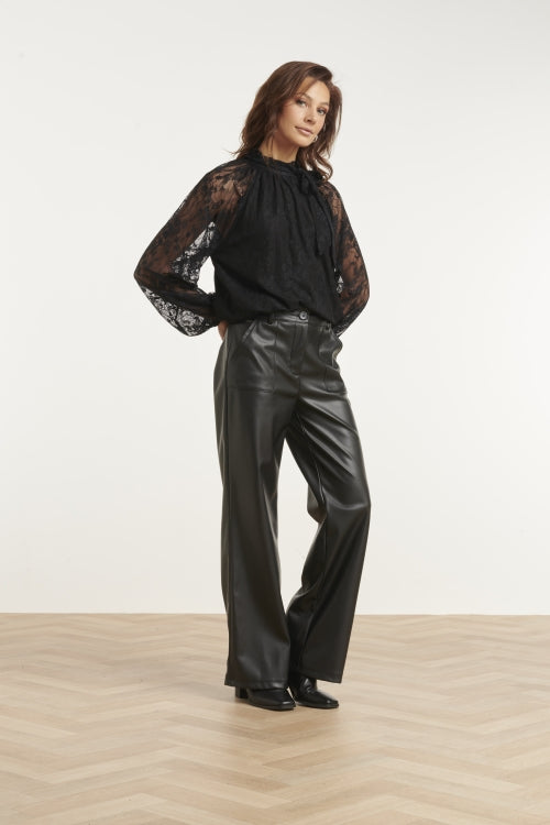 Smashed Lemon blouse kanten mouw