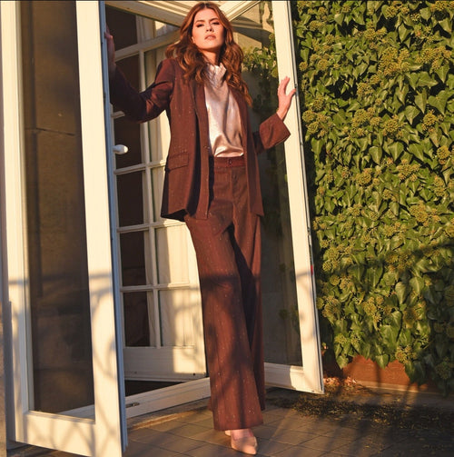 Blazer met subtiele gouden glitter Cavaleiro